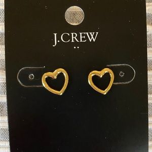 Jcrew heart earrings